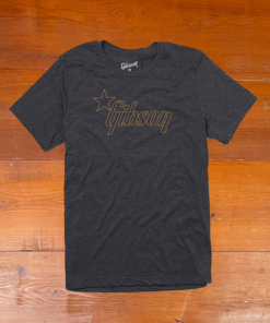 GIBSON T-SHIRT STAR LOGO TEE CHARCOAL